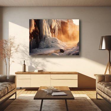 Waterfall Scene Painting